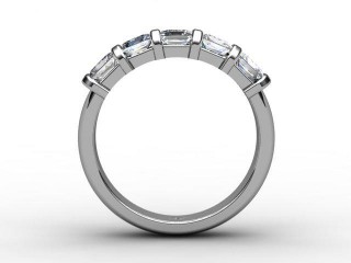 Semi-Set Diamond Eternity Ring 1.28cts. in Platinum - 3