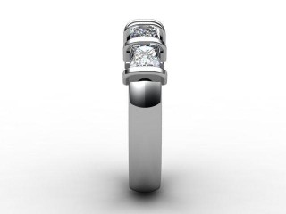 Semi-Set Diamond Eternity Ring 1.28cts. in Platinum - 6