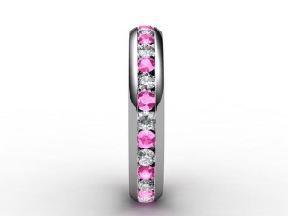 Pink Sapphire and Diamond 0.92cts. in Platinum - 6