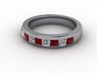 Ruby and Diamond 1.40cts. in Platinum - 12