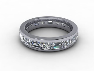 Full Diamond Eternity Ring 3.43cts. in Platinum-88-01102