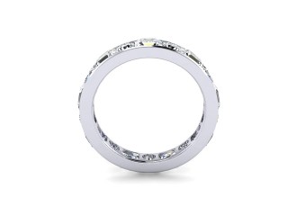 Full Diamond Eternity Ring 3.43cts. in Platinum - 3