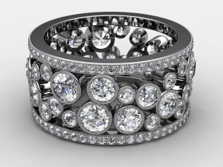 Full Diamond Eternity Ring 3.25cts. in Platinum