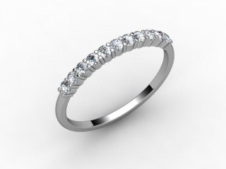 Semi-Set Diamond Eternity Ring 0.22cts. in Platinum - 12