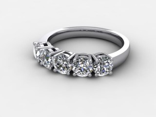 Semi-Set Diamond Eternity Ring 1.20cts. in Platinum