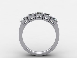 Semi-Set Diamond Eternity Ring 1.20cts. in Platinum - 3
