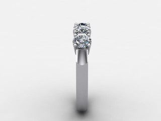Semi-Set Diamond Eternity Ring 1.20cts. in Platinum - 6
