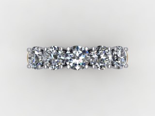 Semi-Set Diamond Eternity Ring 1.20cts. in Platinum - 9