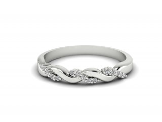 Semi-Set Diamond Eternity Ring 0.15cts. in Platinum-88-01200