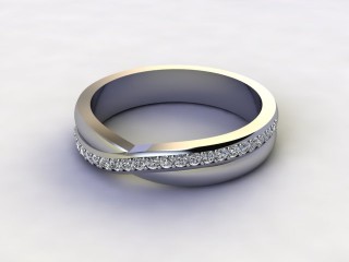 Semi-Set Diamond Eternity Ring 0.20cts. in Platinum