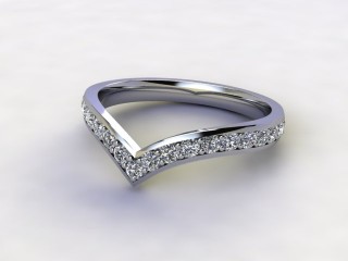 Semi-Set Diamond Eternity Ring 0.38cts. in Platinum-88-012506