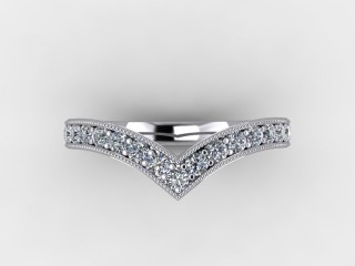 Semi-Set Diamond Eternity Ring 0.38cts. in Platinum - 9