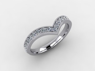 Semi-Set Diamond Eternity Ring 0.38cts. in Platinum - 12