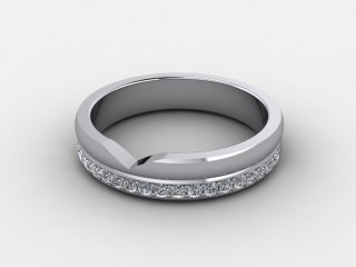 Semi-Set Diamond Eternity Ring 0.23cts. in Platinum-88-012509