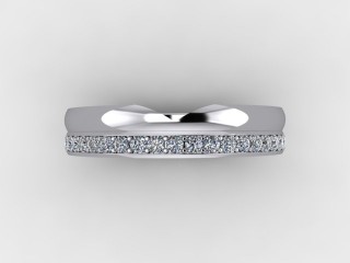 Semi-Set Diamond Eternity Ring 0.23cts. in Platinum - 9
