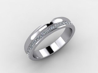 Semi-Set Diamond Eternity Ring 0.23cts. in Platinum - 12