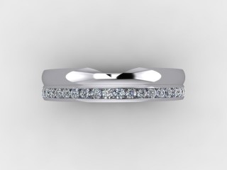 Semi-Set Diamond Eternity Ring 0.24cts. in Platinum - 9