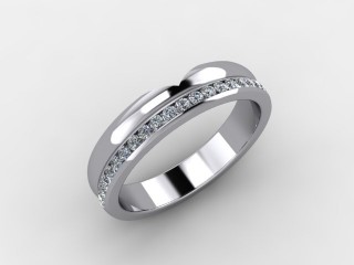 Semi-Set Diamond Eternity Ring 0.24cts. in Platinum - 12