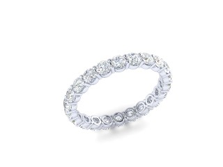 Full Diamond Eternity Ring 1.81cts. in Platinum - 12