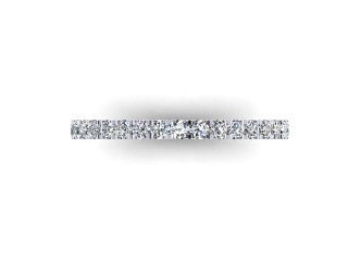 Semi-Set Diamond Eternity Ring 0.36cts. in Platinum - 3