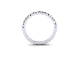 Semi-Set Diamond Eternity Ring 0.36cts. in Platinum - 9