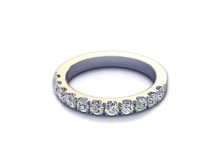Semi-Set Diamond Eternity Ring 0.65cts. in Platinum - Save more today-88-01526