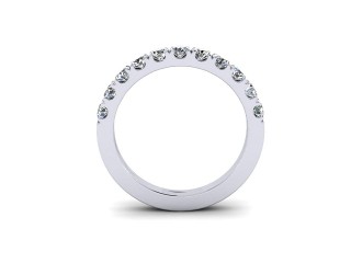 Semi-Set Diamond Eternity Ring 0.65cts. in Platinum - Save more today - 9