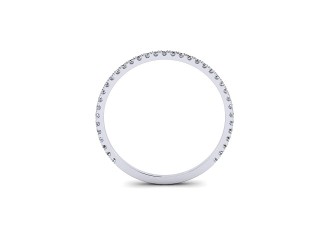 Semi-Set Diamond Eternity Ring 0.15cts. in Platinum - 9