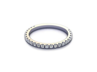 Semi-Set Diamond Eternity Ring 0.33cts. in Platinum-88-01528