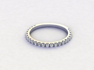 Semi-Set Diamond Eternity Ring 0.33cts. in Platinum - 12