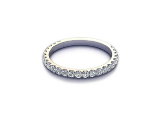 Semi-Set Diamond Eternity Ring 0.55cts. in Platinum-88-01529