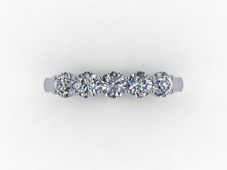 Semi-Set Diamond Eternity Ring 0.50cts. in Platinum - 9
