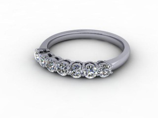 Semi-Set Diamond Eternity Ring 0.75cts. in Platinum-88-01939