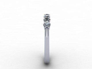 Semi-Set Diamond Eternity Ring 0.75cts. in Platinum - 6