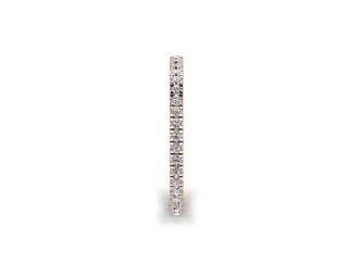 Full Diamond Eternity Ring in 18ct. Rose Gold: 1.7mm. wide with Round Split Claw Set Diamonds - 6
