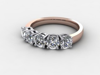 Semi-Set Diamond Eternity Ring 1.20cts. in 18ct. Rose Gold