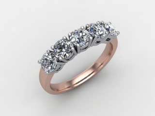 Semi-Set Diamond Eternity Ring 1.20cts. in 18ct. Rose Gold - 12