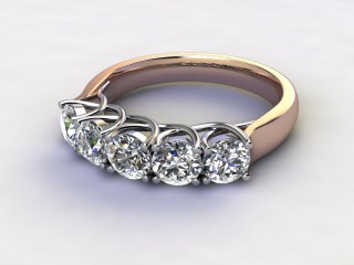 Semi-Set Diamond Eternity Ring 1.20cts. in 18ct. Rose Gold-88-04133