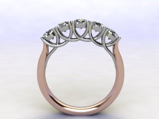 Semi-Set Diamond Eternity Ring 1.20cts. in 18ct. Rose Gold - 3