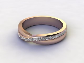 Semi-Set Diamond Eternity Ring 0.20cts. in 18ct. Rose Gold