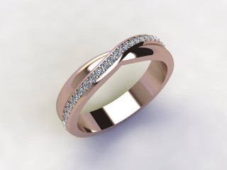 Semi-Set Diamond Eternity Ring 0.20cts. in 18ct. Rose Gold - 12