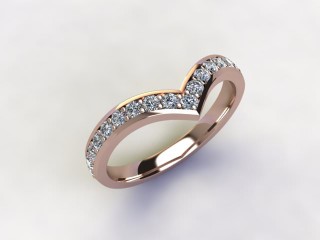 Semi-Set Diamond Eternity Ring 0.38cts. in 18ct. Rose Gold - 12