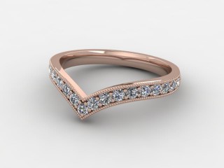 Half-Set Diamond Eternity Ring 0.38cts. in 18ct. Rose Gold-88-042508