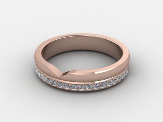 Semi-Set Diamond Eternity Ring 0.23cts. in 18ct. Rose Gold-88-042509