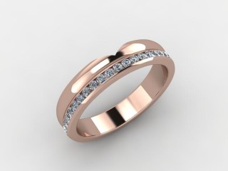 Semi-Set Diamond Eternity Ring 0.24cts. in 18ct. Rose Gold - 12