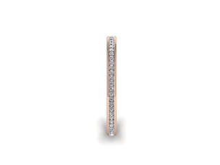 Full Diamond Eternity Ring in 18ct. Rose Gold: 2.0mm. wide with Round Channel-set Diamonds - 6