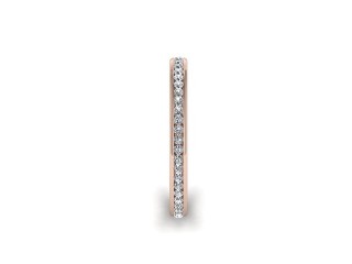 Full Diamond Eternity Ring in 18ct. Rose Gold: 2.2mm. wide with Round Channel-set Diamonds