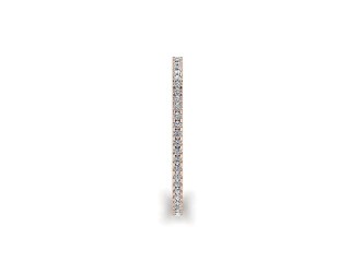 Full Diamond Eternity Ring in 18ct. Rose Gold: 1.3mm. wide with Round Shared Claw Set Diamonds - 6