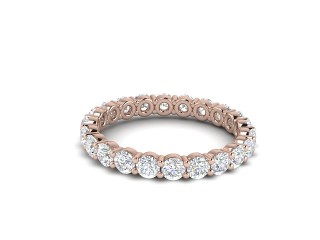 Full Diamond Eternity Ring 1.81cts. in 18ct. Rose Gold-88-04511