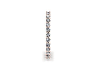Full Diamond Eternity Ring 0.85cts. in 18ct. Rose Gold - 6